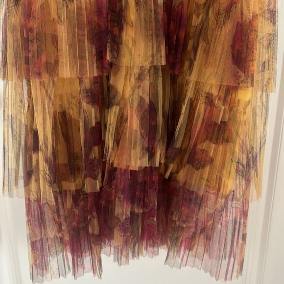 MARCHESA NOTTE MIDI DRESS TIERED SZ 8 - Picture 7 of 10